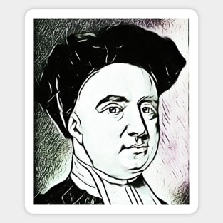 George Berkeley Black And White Portrait | George Berkeley Artwork 3 Magnet